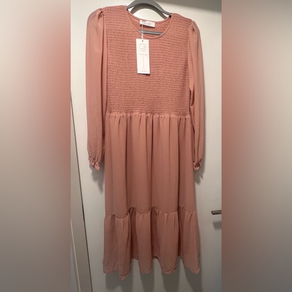 The Grace Midi dress new with tags, in Misty Rose size Large - Picture 1 of 3